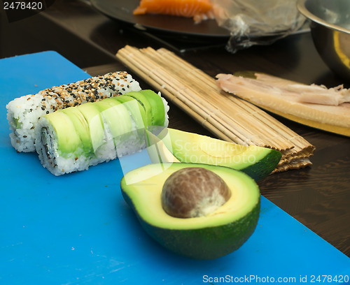 Image of Making sushi