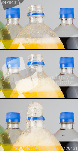 Image of Carbonated drinks in plastic bottles