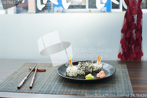 Image of Sushi in restaurant