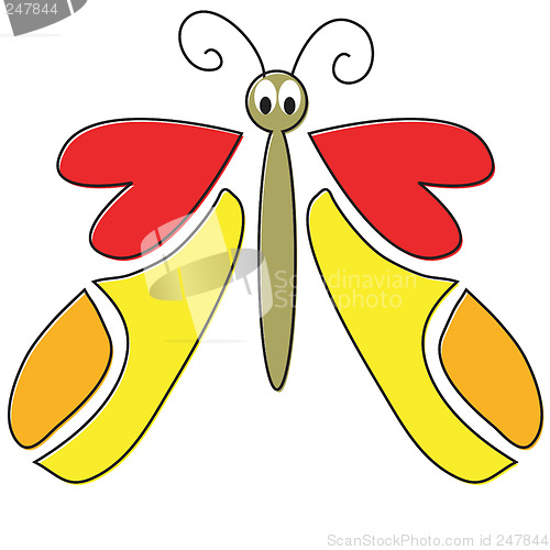 Image of Cartoon Butterfly