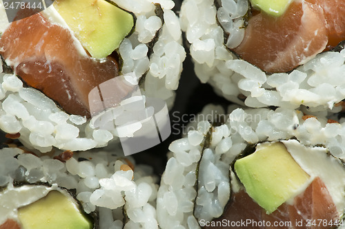 Image of Close up sushi in plate