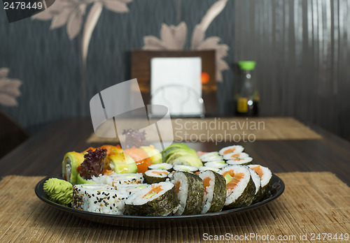 Image of Sushi in restaurant