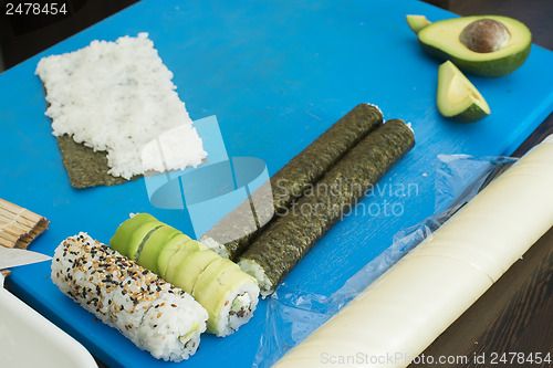 Image of Making sushi