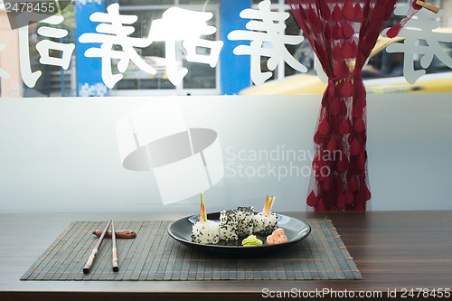 Image of Sushi in restaurant