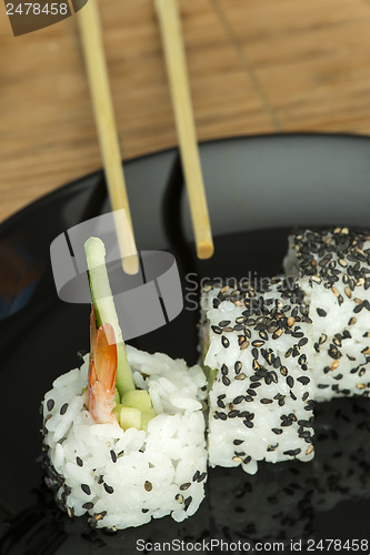 Image of Sushi in restaurant