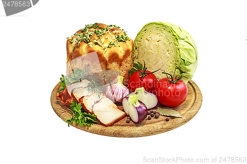 Image of Vegetables and bread