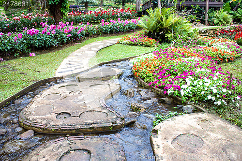 Image of Marigold flower at Mae Fah Luang Garden,locate on Doi Tung,Thailand