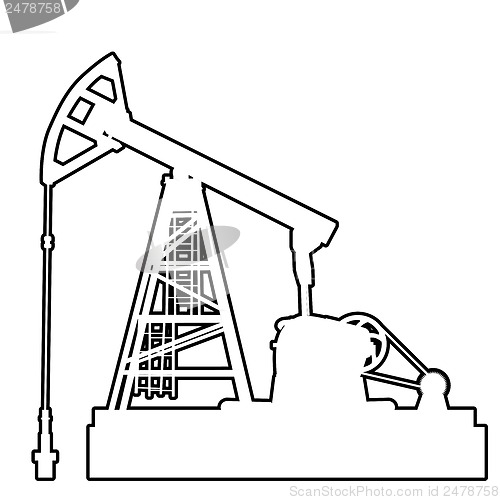 Image of Oil pumpjack. Oil industry equipment.