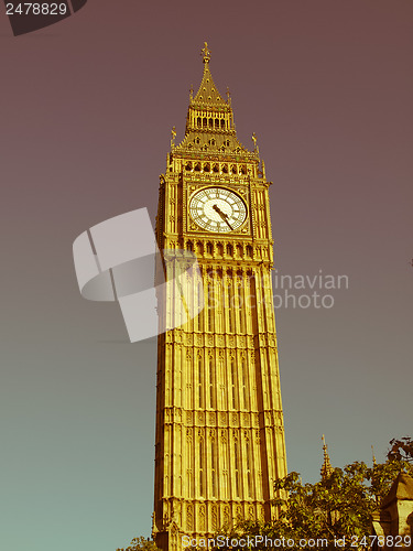 Image of Retro looking Big Ben