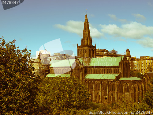 Image of Retro look Glasgow cathedral