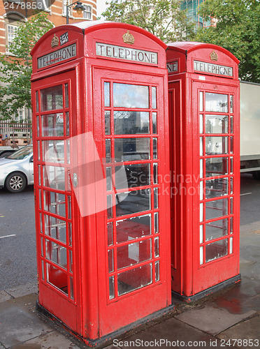 Image of London telephone box