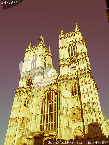 Image of Retro looking Westminster Abbey