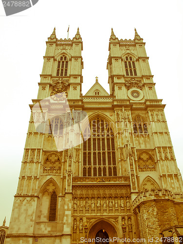 Image of Retro looking Westminster Abbey