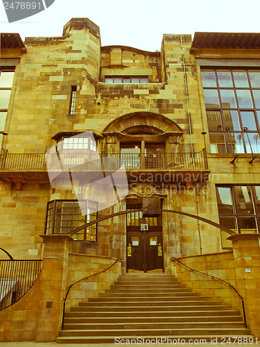 Image of Retro look Glasgow School of Art