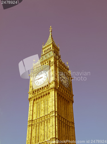 Image of Retro looking Big Ben
