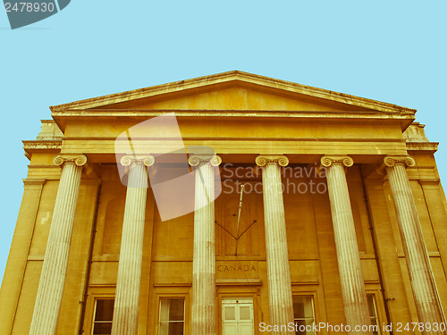 Image of Retro looking Canada House, London