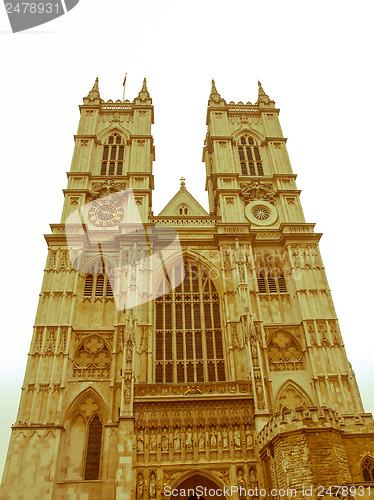 Image of Retro looking Westminster Abbey