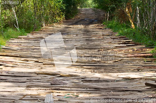 Image of road paved wood