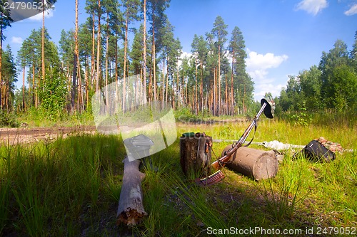 Image of hunting. rest in the wood