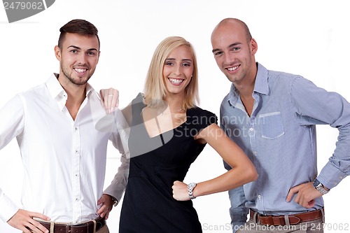 Image of happy people business team group together 