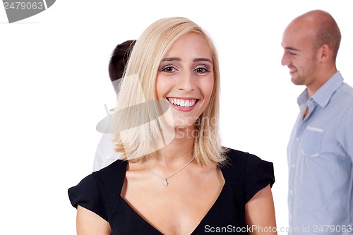 Image of business team diversity happy isolated