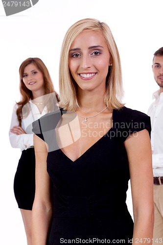 Image of business team diversity happy isolated