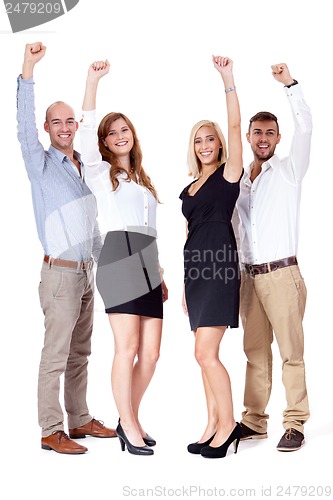 Image of happy people business team group together 