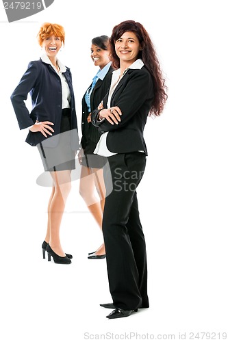 Image of business team diversity happy isolated