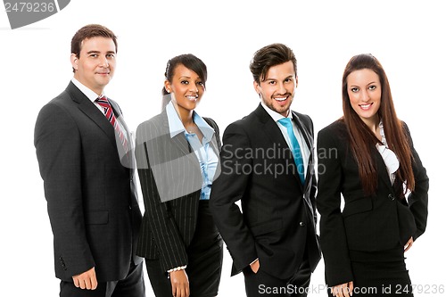 Image of business team diversity happy isolated