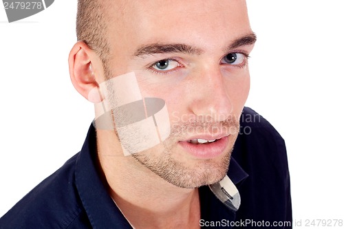 Image of young adult attractive businessman smiling portrait isolated