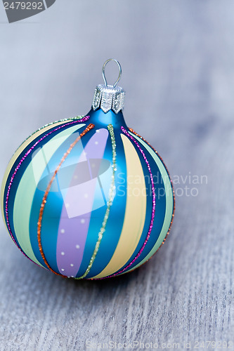 Image of festive glitter christmas decoration bauble seasonal