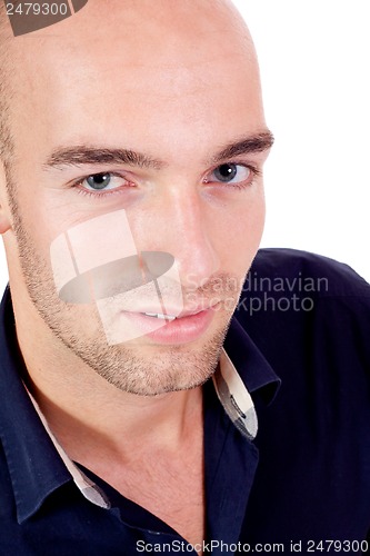 Image of young adult attractive businessman smiling portrait isolated