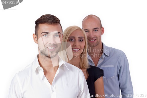 Image of happy people business team group together 