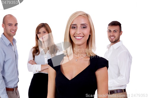 Image of business team diversity happy isolated