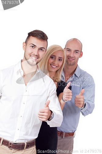 Image of happy people business team group together 