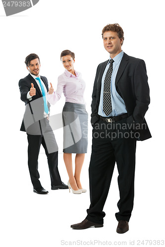 Image of happy people business team group together 