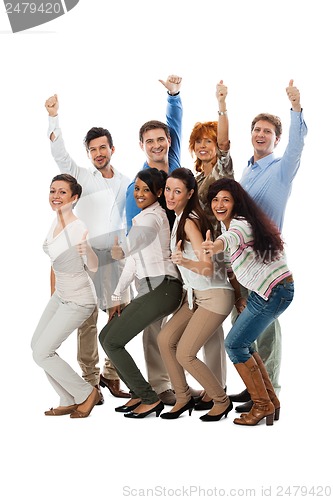 Image of happy people business team group together 