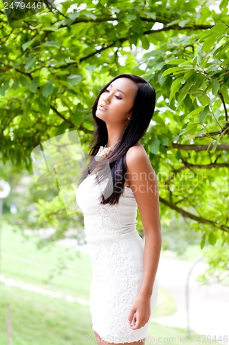 Image of attractive young asian woman beauty portrait 