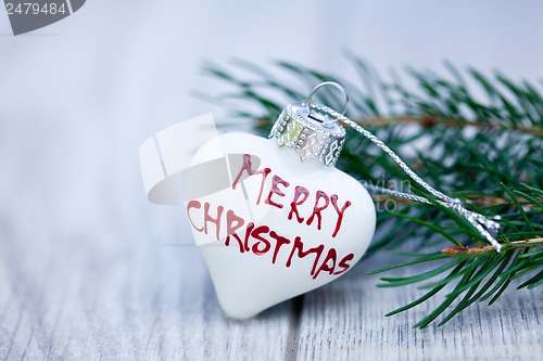Image of festive glitter christmas decoration bauble seasonal