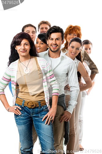 Image of business team diversity happy isolated