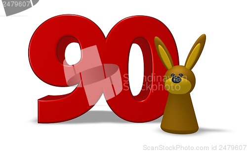 Image of number and rabbit