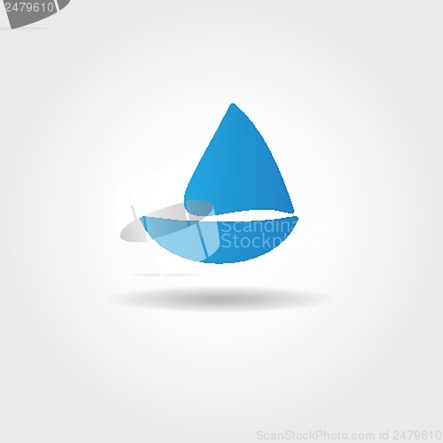Image of Boat and sea wave icon
