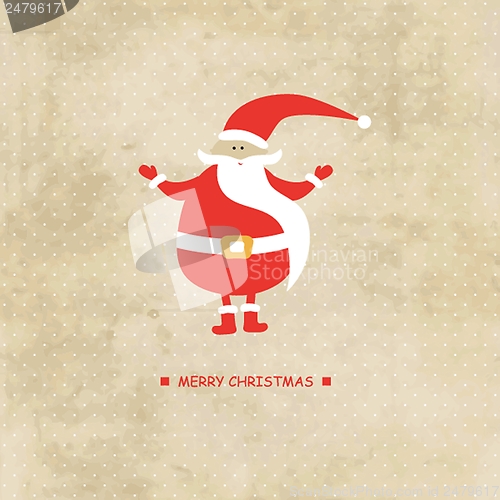 Image of Christmas card with Santa Klaus