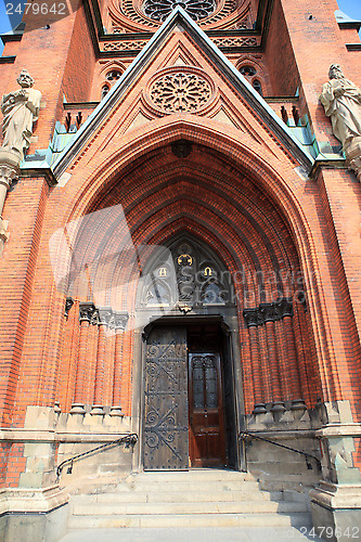 Image of St. Johannes Church in central Stockholm - main entrance