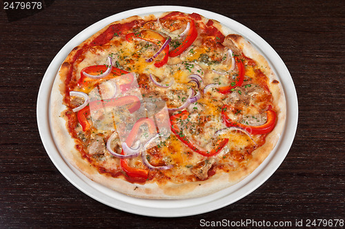 Image of meat pizza