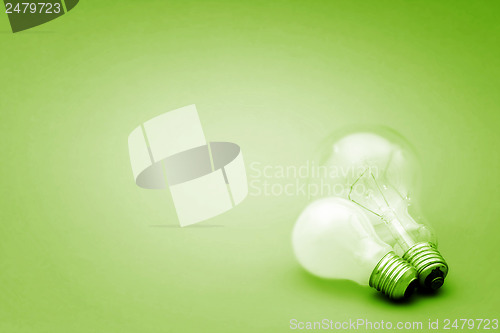 Image of Background with lit lightbulb