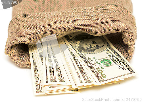 Image of dollars in sack