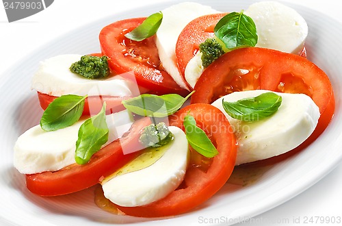 Image of tomato and mozzarella salad