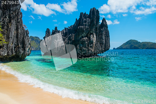 Image of Beautiful beach and mountain islands