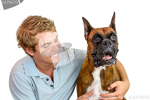 Image of Boy and his dog